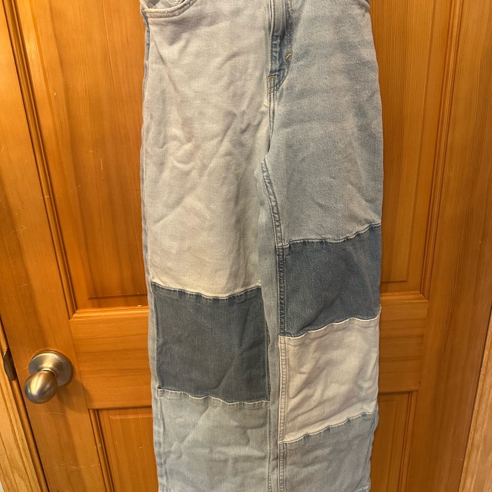 H&M Kids Patchwork Jeans - Light and Dark Blue